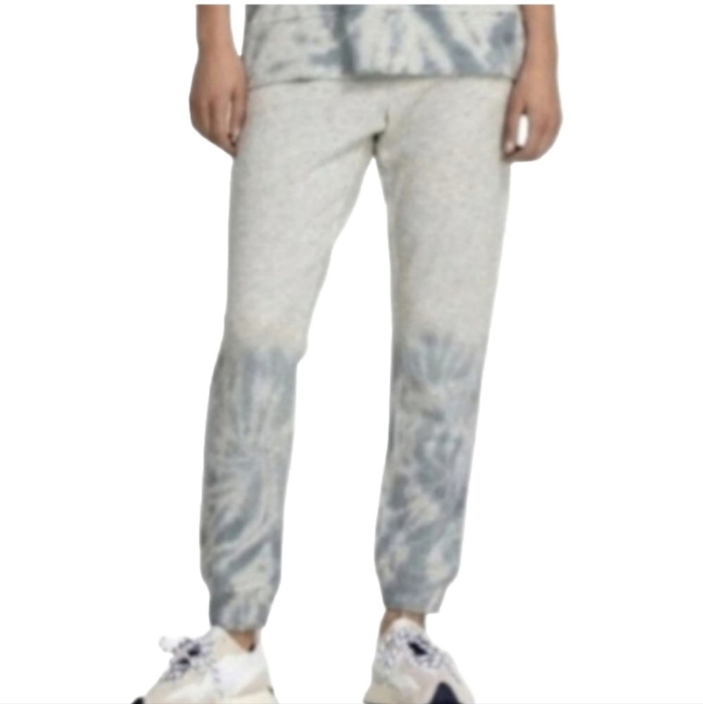 CALME by Johnny Was Mira Lounge Joggers In Gray Tie Dye Size XS
